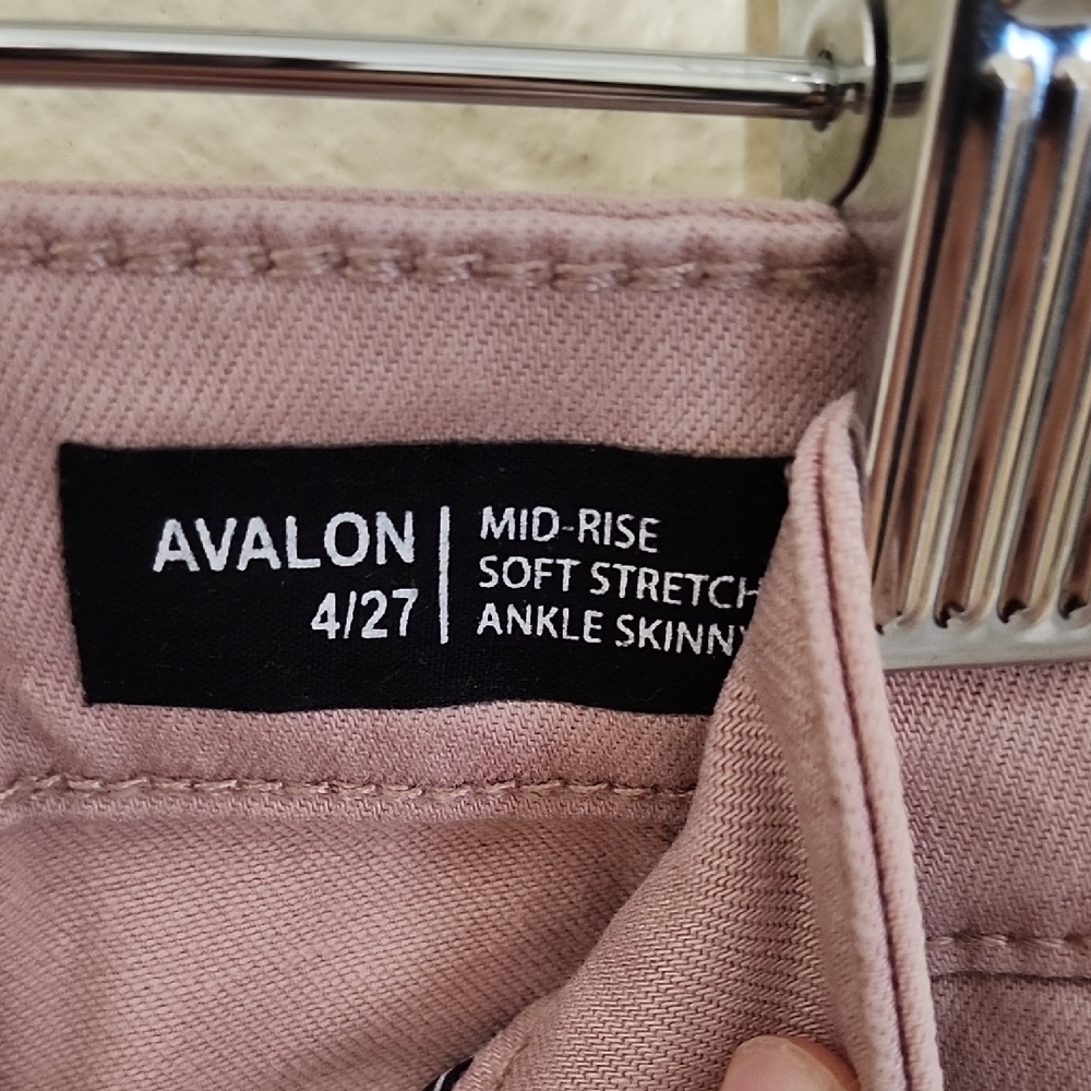 Buffalo David Bitton Pink Skinny Jeans High-Waisted - Picture 8 of 9